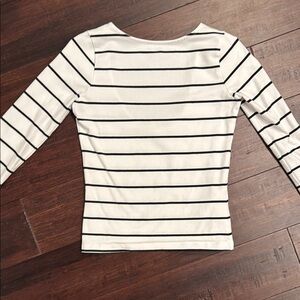Madewell Long Sleeve Scoop Back Top